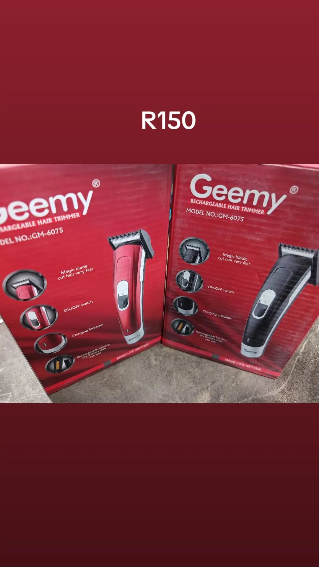 Geemy shaver rechargeable