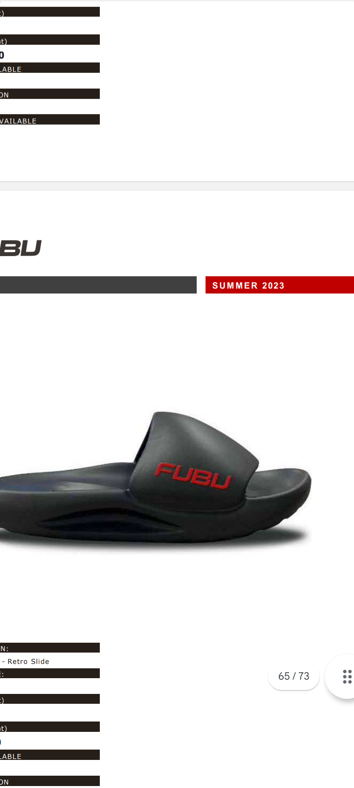 Fubu sandals