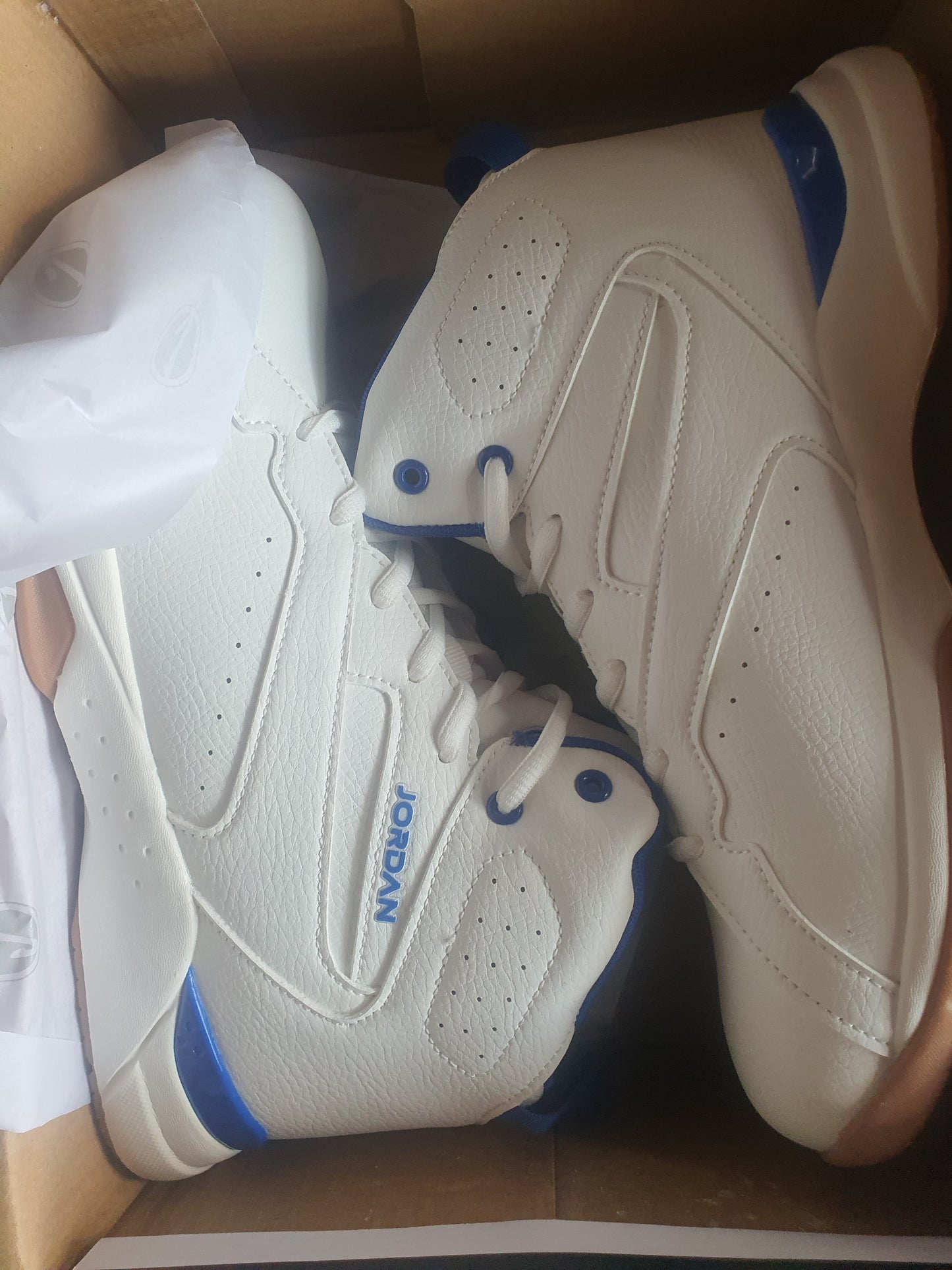 Jordans white and blue