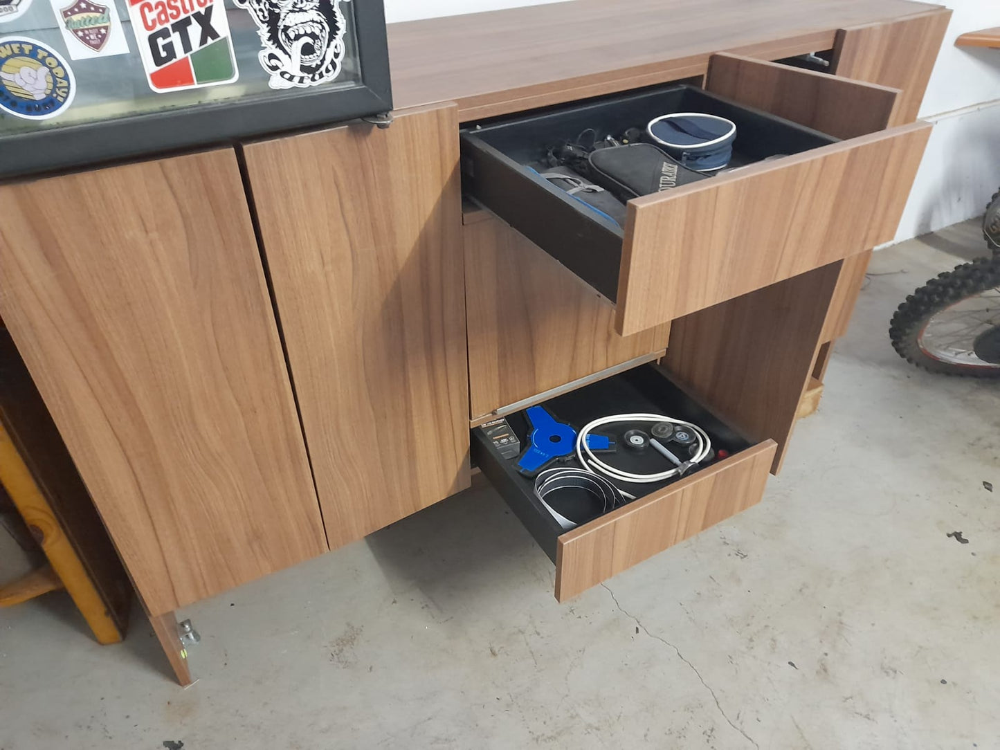 Tv stand and cupboard