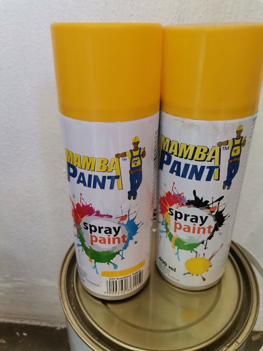 Yellow MAMBA Spray Paint