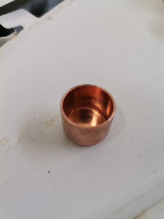 Copper end cap 15mm