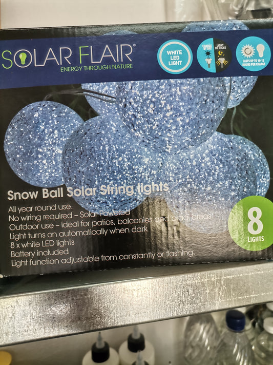 Snow Ball solar String Lights