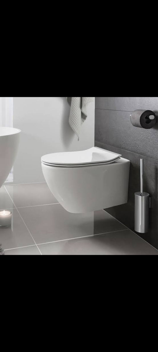 Wall hung toilet set